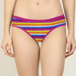 AROUSY Yellow & Red Printed Bikini Panties - Pack Of 6 image 4