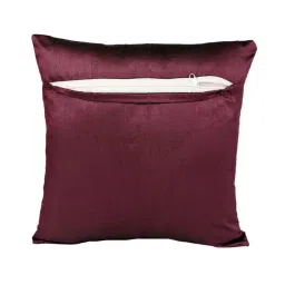 MFD HOME Furnishing Purple Polyester Cushion Cover - Set of 5 image 4
