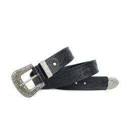 Celtic Men Woven Design Leather Belt image 3