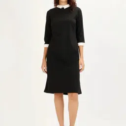 SALT Attire Black Peppery Shirt style dress-image-89