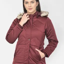 Crimsoune Club Maroon Quilted Jacket-image-72