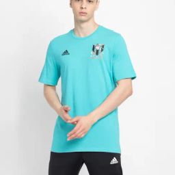 Adidas Blue Regular Fit Printed Sports T-Shirt-picture-27