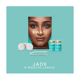 Swati Cosmetics Coloured Contact Lenses - Jade (6 Months, Power - 1.00) image 3