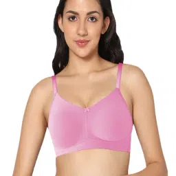 IN CARE Pink Non-Wired Full Coverage T-Shirt Bra-image-11