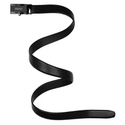 United Colors Of Benetton Black Lugano Textured Leather Casual Belt For Men image 4