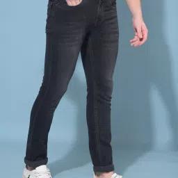 Crimsoune Club Black Slim Fit Stretchable Jeans image 4