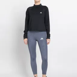 ADIDAS Women's Black TR-ES 1/4ZIP Track Top image 4