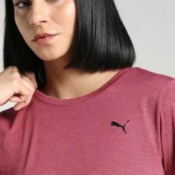 Puma Red Regular Fit Self Pattern Sports T-Shirt image 4