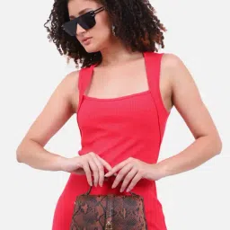 Carlton London Tan Animal Effect Medium Handbag-image-30
