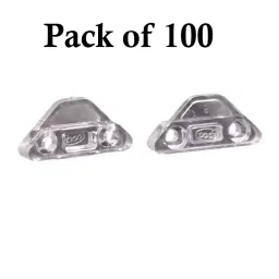 Ebco Glass Slide Holder Clear Finish for 4 mm Glass Thickness, GSH-2 (Pack of 100) image 2