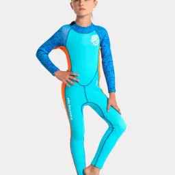 Little Surprise Box Unisex Blue Comfort Fit Printed Swimsuit-image-81