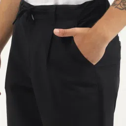 United Colors of Benetton Black Relaxed Fit Shorts image 4