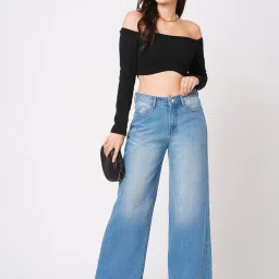 Globus Light Blue Cotton Regular Fit Mid Rise Jeans image 4