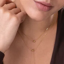 PALMONAS 18K Gold-Plated Stainless Steel Layered Chain image 4