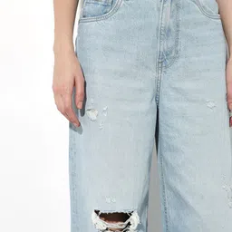 ONLY Women Wide Leg Mid-Rise Jeans image 5