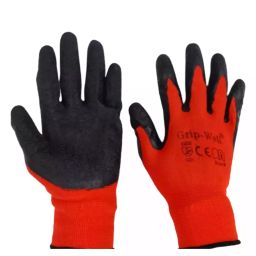 Generic Medium Latex Red Palm Coated Hand Gloves-picture-42