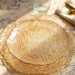 Pure Home and Living Gold Glass Dessert Plates-picture-48