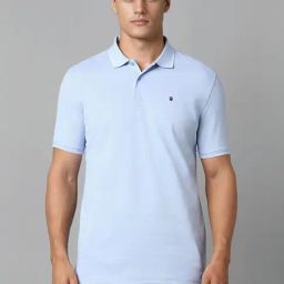 Louis Philippe Blue Slim Fit Polo T-Shirt-picture-38