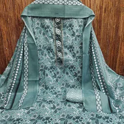 MANVAA Printed Pure Cotton Unstitched Dress Material image 4