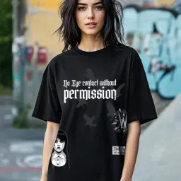 Bewakoof Black Graphic T-Shirt-picture-24