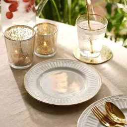 Pure Home and Living White Ceramic Dessert Plates-image-81