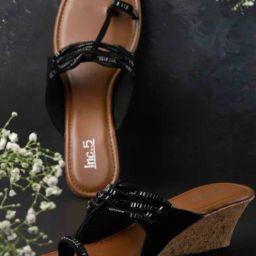 Inc.5 Women's Black Toe Ring Wedges-picture-48