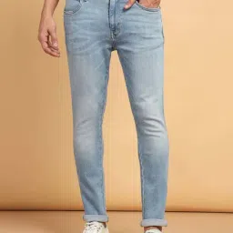 Wrangler Bostin Light Blue Slim Fit Lightly Washed Jeans-picture-26