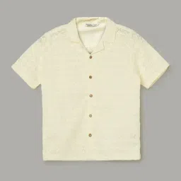 Fame Forever by Lifestyle Boys Off White Polyester Embroidery Shirts-picture-23