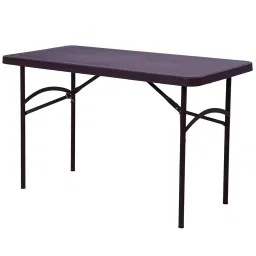 SUPREME Dollar Classic Foldable Table 604.52 mm (23.8 inch) Depth Rectangle Globus Brown 7.5 Kg-picture-15