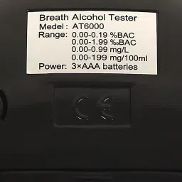 Mangal  AT6000 Digital Alcohol Breath Analyzer  0-1.00 mg/L image 3