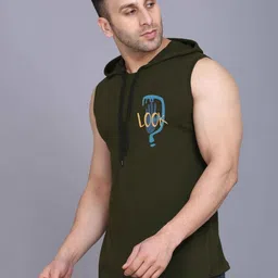 TEEFOX Typography Printed Hooded T-shirt-picture-26