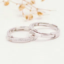 SALTY Set Of 2 Youre Mine-Always Coded Couple Stylish Adjustable Finger Ring-picture-13