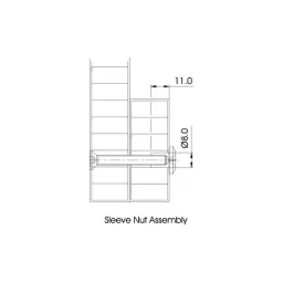 Ebco Sleeve Nut Nickel Plated Finish, Size M6 x Ø 8 mm x 11 mm for Assembling Furniture, SN-611-8 (Pack of 500) image 4