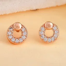NAMAN ARTS Woman Circular Studs Earrings-image-75