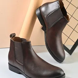 glitchez Men Round Toe Chelsea Boots-picture-25