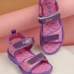 Kidsville Mattel Featuring Barbie Printed  Sandals - Purple-picture-27