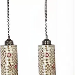 1ST TIME White & Brown Printed Cylinder Self Assembly Ceiling Lamp-picture-20