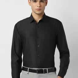 van heusen V Dot Striped Spread Collar Slim Fit Formal Shirt-picture-30