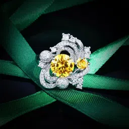 Designs & You Sliver-Plated Cubic Zirconia-Studded Finger Ring image 4