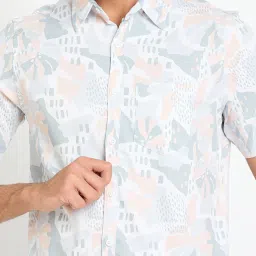 Club York Multicolor Regular Fit Floral Print Shirt image 4