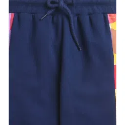 Bumzee Kids Navy Printed Joggers image 4