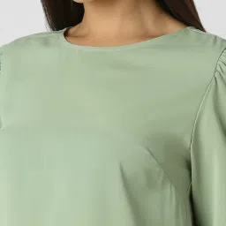 Van Heusen Green Plain Top image 4