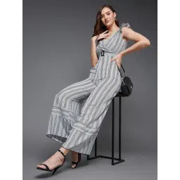 Miss Chase Multi Rayon/Viscose Stripes Jumpsuit image 4
