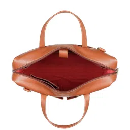 Hidesign Akasaka 02 Large Unisex Briefcase - Tan image 4