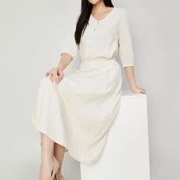 Code by Lifestyle Beige A-Line Skirt image 4