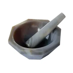 Supertek Naturally Occurring Agate Stone Mortar and Pestle, Outer Dia 150 mm, Height 63 mm, CH11610/10-picture-27