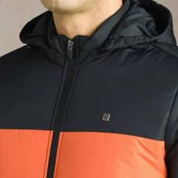 Louis Philippe Multicolor Regular Fit Printed Hooded Jacket image 4