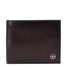 Eske Brown Casual Leather Bi-Fold Wallet for Men-picture-1