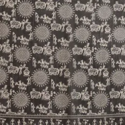 Silk Land Black Printed Saree image 5