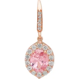 Zavya Enchanted Blossoms Colored CZ Rose Gold-Plated 925 Sterling Silver Drop Earrings image 4
